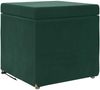 vidaXL Hocker Dunkelgrün 41 x 41 x 40 cm Samt und Engineering Holz 876752 Bild 2