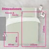 Bettwäsche-Set (155x220cm) - Byrklund Side Way Jade/White Bild 2
