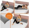 sleepling Seitenschläferkissen Bodypillow, 40x145 cm, 40x200 cm, Cord oder Mikrofaser, auch als Stillkissen Bild 3