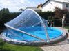 KWAD Poolverdeck Cabrio Dome für runde Pools mit schmalem Handlauf, in verschiedenen Größen Bild 2