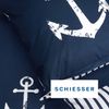 Schiesser 'Doubleface' Wendebettwäsche, Baumwolle, 2-teilig, Marineblau, 155x220 cm, Renforcé Bild 4