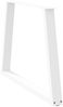 vidaXL Esstischbeine V-Form 3 Stück Weiß 90x(72-73,3) cm Stahl 4012593 Bild 4