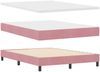vidaXL Boxspringbett mit Kissen mit Kopfteil Rosa 160 x 200 cm Samt 3339253 Bild 5