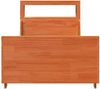 vidaXL Massivholzbett ohne Matratze Wachsbraun 100x200 Kiefernholz 3306467 Bild 4