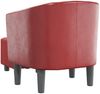 vidaXL Clubsessel mit Fußhocker Weinrot Kunstleder 356495 Bild 5