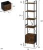 Woltu Standregal, mit 5 Ablagen 2 Schubladen, 63x187x30 cm, mit Metallrahmen Bild 3