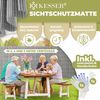 KESSER® PVC Sichtschutzmatte Sichtschutzzaun Balkonverkleidung Windschutz verstärkte Lamellen für Garten Balkon & Terrasse Balkonumrandung inkl Kabelbindern, Abdeckung & Handschuhe Hellgrau, 80 x 500 cm Bild 2