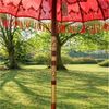 Oriental Galerie Sonnenschirm oter Bali Garten-Sonnenschirm, 180 cm Gold Rubin Bild 3