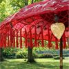 Oriental Galerie Sonnenschirm oter Bali Garten-Sonnenschirm, 180 cm Gold Rubin Bild 2