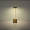 LED Tischleuchte, goldfarben, Touchdimmer, CCT, H 34 cm Bild 4