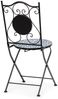 Gartenstuhl Mosram 2er-Set aus Metall und Keramik, klappbar, klassisch, mehrfarbig, Outdoor Bild 3
