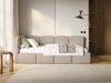 Selsey 'Cloudy' Jugendbett 90x200 mit Matratze, Kopfteil links, Beige Bild 2