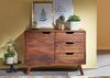 Kommode Sheesham 90x40x65 walnuss gewachst MALMÖ 2 #104 Bild 3