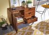 Kommode Sheesham 90x40x65 walnuss gewachst MALMÖ 2 #104 Bild 5