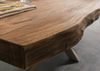 Baumtisch Sheesham 220x100x77 natur gebeizt / Kreuzgestell silber matt FREEFORM 5 Bild 4