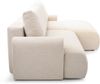 AX LIVING Beige L Couch Miniati Klein Sofa mit Schlaffunktion 260 cm R Bild 5