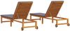 vidaXL Sonnenliege 2 pcs Braun 202 x 53 x 89 cm Massivholz Akazie 3333831 Bild 5