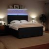 vidaXL Boxspringbett mit Matratze Schwarz 180x200 cm Samt 3294714 Bild 4