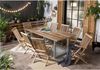 Tisch aus Mangoholz und Metall 240 x 77 x 100 cm antiksilbernes Gestell Bild 2