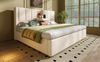 Breites Doppelbett mit integrierter Utility-Zone, Leinen, 180x200 cm, Beige, ohne Matratze Bild 2