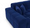 Samtstoff Wohnlandschaft Ibiza U Form - Samtstoff - dunkelblau - Links Bild 5