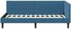 vidaXL Eckbettgestell mit Kopfteil Blau 100 cm x 200 cm Samt 42016235 Bild 5