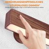 BlingBin LED Wandleuchte 12W Innen Holz Wandlampe, Moderne LED Wandleuchte Warmweiß 3000K, Beleuchtungsfläche: 5–8 m², LED fest integriert, Warmweiß, LED Wandbeleuchtung für Schlafzimmer Wohnzimmer Treppenhaus Korridor Bild 3