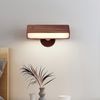 BlingBin LED Wandleuchte 12W Innen Holz Wandlampe, Moderne LED Wandleuchte Warmweiß 3000K, Beleuchtungsfläche: 5–8 m², LED fest integriert, Warmweiß, LED Wandbeleuchtung für Schlafzimmer Wohnzimmer Treppenhaus Korridor Bild 2