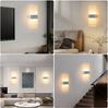 oyajia LED Wandleuchte LED Wandleuchte mit Bewegungsmelder, 2200mAh Akku USB Treppenlicht, Warmweiß, Innenbeleuchtung Nachtlicht, USB Aufladbare Acryl Wandbeleuchtung 27cm Bild 4