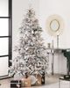Künstlicher Weihnachtsbaum schneebedeckt 180 cm weiß TOMICHI Bild 3