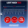 Monzana Lichterkette 20m 600 LED Kaltweiß Innen & Außen Fernbedienung Regenlichterkette Weihnachten Deko Regen Bild 2