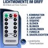 Monzana Lichterkette 20m 600 LED Kaltweiß Innen & Außen Fernbedienung Regenlichterkette Weihnachten Deko Regen Bild 5