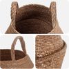 vidaXL Pflanzenkübel mit Griffen 2 pcs Natur Ø 22 x 20 cm 100% Seegras 42012255 Bild 3