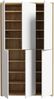 Forte ALICE SPRINGS Schuhschrank 100 110, moderner Schrank mit 6 Türen, 15 Einlegeböden, Holzwerkstoff, Grau mit Artisan Eiche Holzdekor, 109,2 cm breit x 191,9 cm hoch x 34,9 cm tief Bild 5