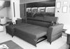 AX LIVING Ecksofa klein mit Schlaffunktion Bettkasten Ribella 265 cm türkis L-Form Links Bild 4