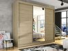 Kleiderschrank Aston I 250 (Farbe: Sonoma Eiche / Spiegel, ohne Beleuchtung) Bild 2