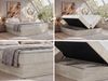 Boxspringbett 200x200 cm NORDIC ZERO, 7-Zonen-Multipocket-Matratze H4, Topper Visco, zwei Bettkästen - Beige Cord Bild 2