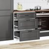 vidaXL Küchenunterschrank „Porto“ Schwarz Holzwerkstoff 854260 Bild 3
