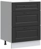 vidaXL Küchenunterschrank „Porto“ Schwarz Holzwerkstoff 854260 Bild 2