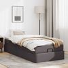 vidaXL Ottoman-Bett mit Matratze Grau 90x190 cm Kunstleder 3311014 Bild 3