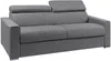 Vente-unique - VIZIR Sofa Stoff Grau - B 223 cm94 cm x H 110 cm95 cm x L 216 cm Bild 4