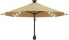 vidaXL Sonnenschirm zur Wandmontage mit LEDs 300 cm Taupe 312525 Bild 4
