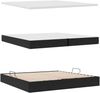 vidaXL Aufbewahrungsbett mit Matratze Schwarz 200 x 200 cm Samt 3372173 Bild 4
