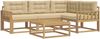 vidaXL Outdoor-Sofagarnitur 5 pcs Weiß und Beige 79 x 79 x 37 cm 3386407 Bild 2