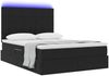 vidaXL Bett mit Stauraum und LED mit LED Schwarz 140 x 200 cm Samt 3372671 Bild 3