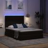 vidaXL Bett mit Stauraum und LED mit LED Schwarz 140 x 200 cm Samt 3372671 Bild 5