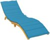 vidaXL Sonnenliegen-Auflage Blau 200x50x3 cm Oxford-Gewebe 314192 Bild 3
