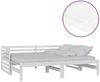 vidaXL Ausziehbares Tagesbett 2x(90x200) cm Weiß Massivholz Kiefer [3083670] Bild 2