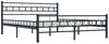 vidaXL Bettgestell Schwarz Stahl 200x200 cm [285281] Bild 2