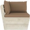 vidaXL Garten-Paletten-Ecksofa mit Kissen Imprägniertes Fichtenholz 3063356 Bild 3
